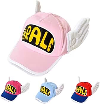 アラレ ミニカー 赤 ウィング付き帽子デザイン Amazon.co.jp: アラレちゃん 帽子 コスプレ アラレ グッズ 仮装